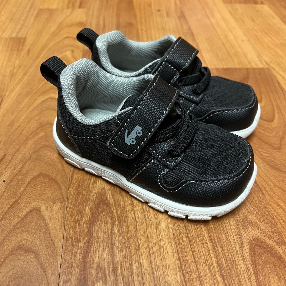 See Kai Run Black and White Kids Sneakers